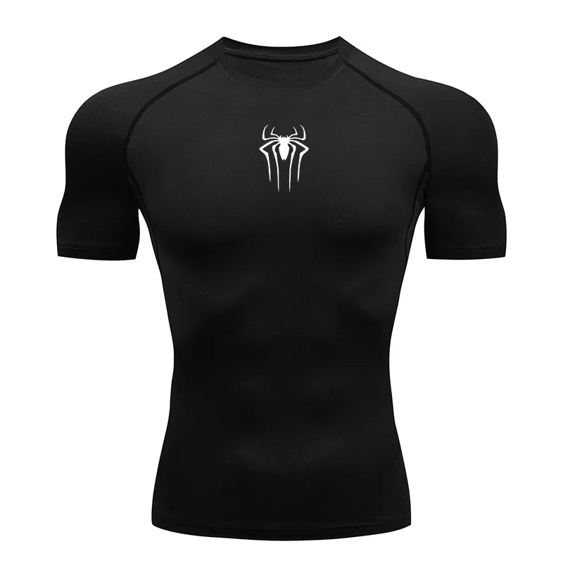 Camiseta de compresiòn logo araña