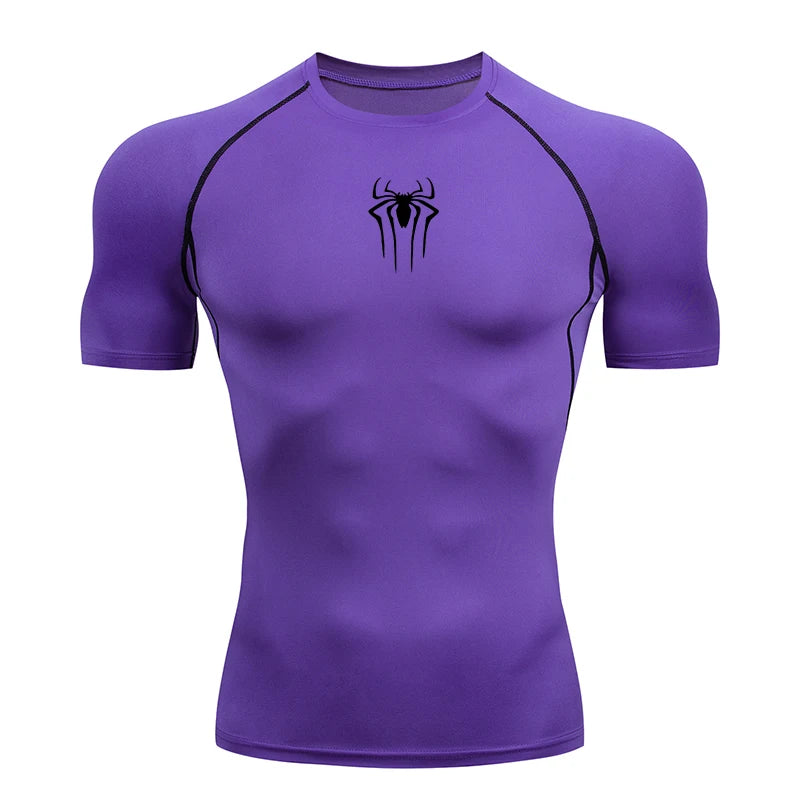 Camiseta de compresiòn logo araña