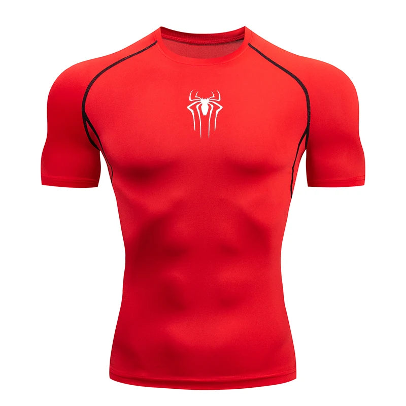 Camiseta de compresiòn logo araña