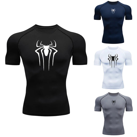 Camiseta de compresiòn logo araña