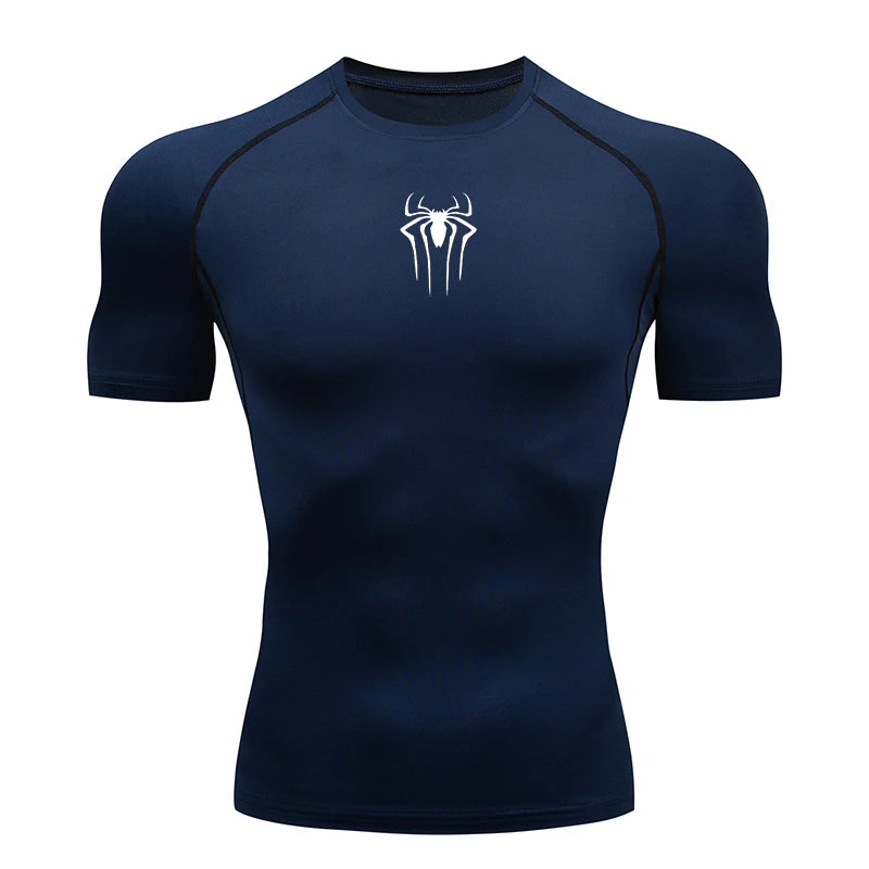 Camiseta de compresiòn logo araña